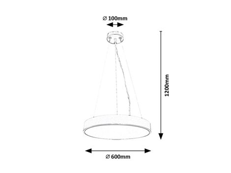 71042 LED Stmívatelný lustr na lanku TESIA LED/60W/230V stříbrná 3000-6000K + dálkové ovládání 7