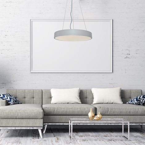 71042 LED Stmívatelný lustr na lanku TESIA LED/60W/230V stříbrná 3000-6000K + dálkové ovládání 8