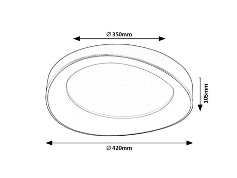 71055 stropní svítidlo Iliana LED 38W 2600lm IP20 5