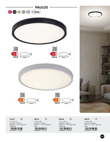 71074 stropní svítidlo v technickém stylu Paulos LED 48W 3000lm IP20 7