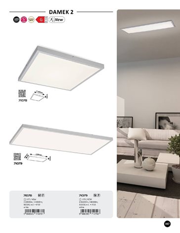 71078 LED Přisazený panel LED/40W/230V 4000K 60x60 cm 7