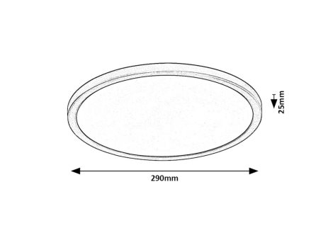 71096 LED Stropní svítidlo GONZALO LED/24W/230V 3000/4000/6000K pr. 29 cm černá 7