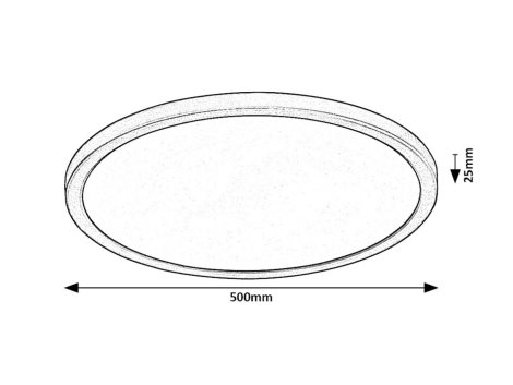 71098 LED Stropní svítidlo GONZALO LED/36W/230V 3000/4000/6000K pr. 50 cm černá 7