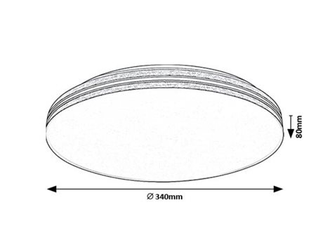 71173 OSCAR2 stropní svítidlo LED/18W/230V 4000K 1350lm pr. 34cm 6