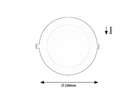 71235 LED Podhledové svítidlo LED/18W/230V pr. 22 cm bílá 2