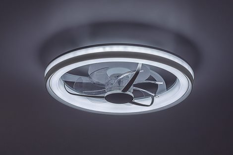 71335 Stropní svítidlo s ventilátorem FANRICIUS D480mm LED 40W/2200lm 3000+4000+6000K stříbrná 7