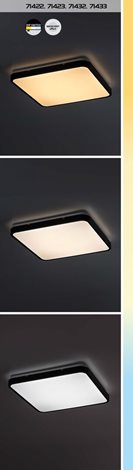 71422 Koupelnové stropní svítidlo ALENZO LED 24W 230V 3000+4000+6000K IP44 29x29 cm bílá 7