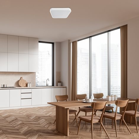 71422 Koupelnové stropní svítidlo ALENZO LED 24W 230V 3000+4000+6000K IP44 29x29 cm bílá 8
