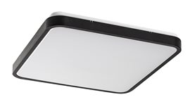 71433 Koupelnové stropní svítidlo ALENZO LED 36W 230V 3000+4000+6000K IP44 42x42 cm černá