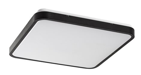 71433 Koupelnové stropní svítidlo ALENZO LED 36W 230V 3000+4000+6000K IP44 42x42 cm černá 1