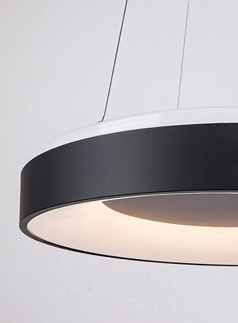 72001 LED Stmívatelný lustr na lanku LED/38W/230V 3000-6500K černá + dálkové ovládání 4