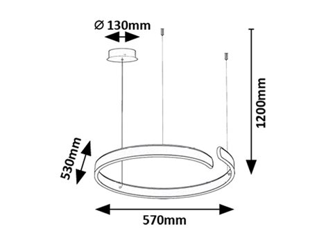 72114 Lustr na lanku SILNORA LED 35W 230V 3000+4000+6500K IP20 9