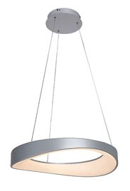 72236 LED Lustr na lanku LED/56W/230V 3000K stříbrná