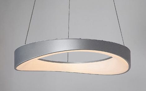 72236 LED Lustr na lanku LED/56W/230V 3000K stříbrná 2