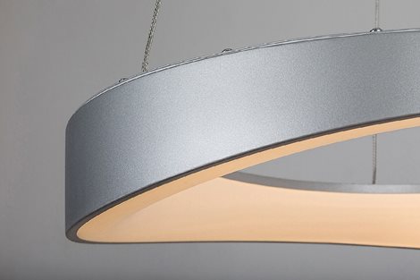 72236 LED Lustr na lanku LED/56W/230V 3000K stříbrná 4