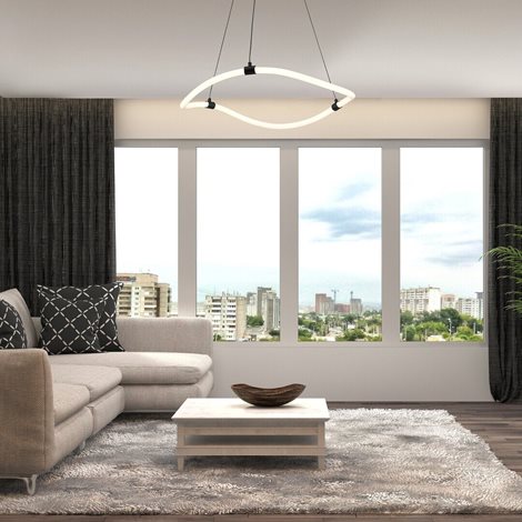 72253 Závěsné LED svítidlo SERENA 34W 4000K 3350lm 7