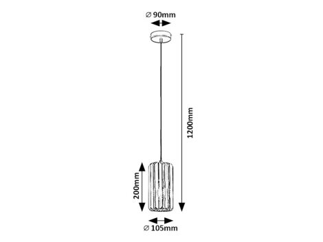 72254 Lustr na lanku 1xE27/40W/230V 5