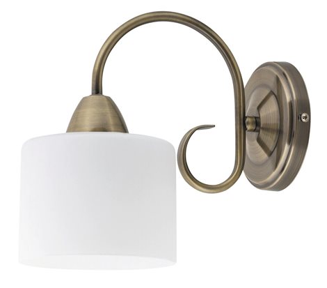 7274 Nástěnné svítidlo E27 1x MAX 60W opálové sklo IP20 2