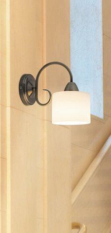 7274 Nástěnné svítidlo E27 1x MAX 60W opálové sklo IP20 4
