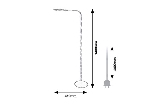 74010 Dotykové stojanové svítidlo ADELMO LED V1400mm 10W/910lm 3000-6000K šedá, bílá 8