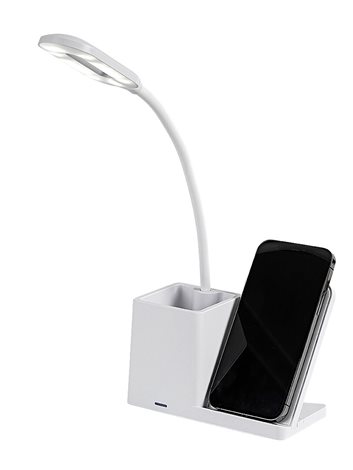 74233 Stmívatelná stolní lampa s bezdrátovým nabíjením CERIE QI LED 4W 5V 3000 4000 6500K IP20 bílá 3