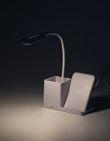 74233 Stmívatelná stolní lampa s bezdrátovým nabíjením CERIE QI LED 4W 5V 3000 4000 6500K IP20 bílá 11