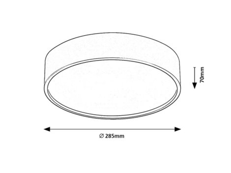 75012 Stropní svítidlo se senzorem LARCIA LED D285mm 19W 1070lm 4000K IP44 bílá 8