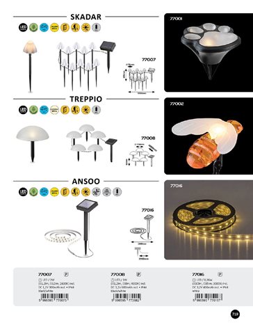 77008 LED Solární svítidlo 5xLED/0,2W/1,2V IP44 9