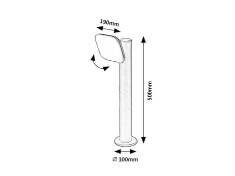77059 Odiel venkovní stojací lampa 1x12 W černá 4