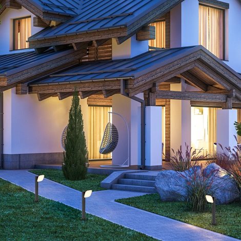 77059 Odiel venkovní stojací lampa 1x12 W černá 5