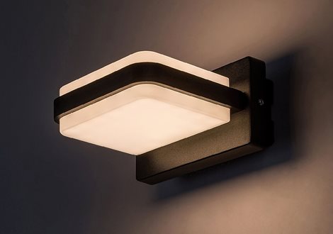 77061 Gendt venkovní nástěnné svítidlo 1x12 W černá 4