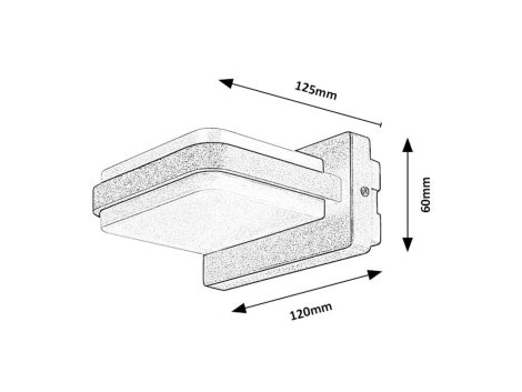 77061 Gendt venkovní nástěnné svítidlo 1x12 W černá 6