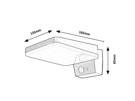 77078 Lasset  venkovní svítidlo solární LED 4,4W, 200lm, 4000K, IP54, senzor, černá 5
