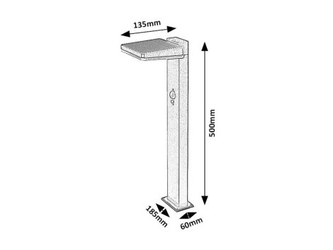77079 Lasset svítidlo černá LED 4,4W IP54 4
