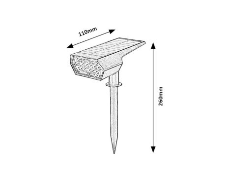 77088 NANTES venkovní svítidlo solární LED 0,5W, 50lm, 3000K, IP65, černá 2