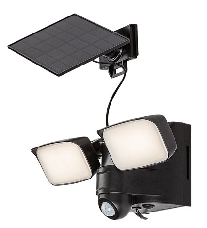 77091 Leszno venkovní svítidlo solární LED 10W, 800lm, 4000K, IP54, senzor, černá 1