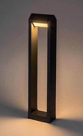 77104 Medna venkovní stojací lampa 1x8 W černá 2