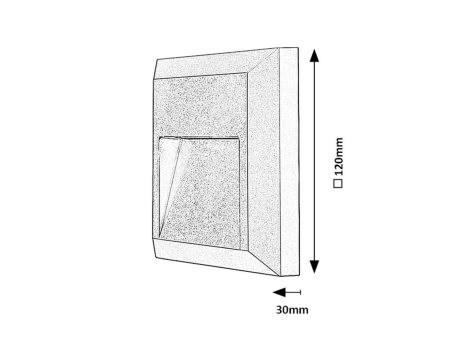 77105 Trento venkovní nástěnné svítidlo 1x4 W antracitová 5