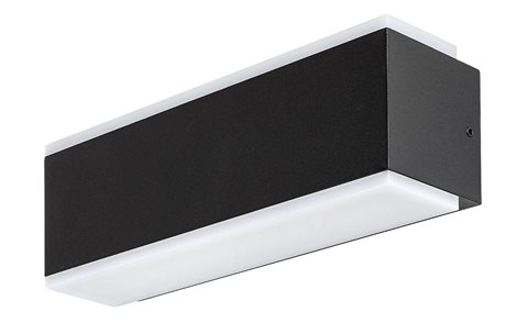 77114 Venkovní nástěnné svítidlo MATARO efektní LED 12W/950lm 3000K IP54 černá 1
