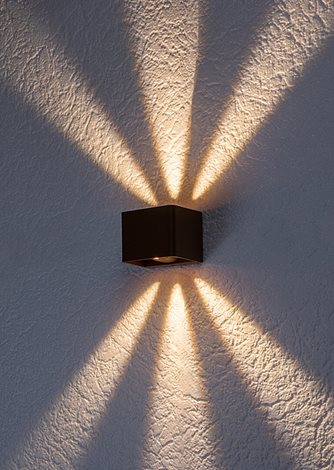 77169 Venkovní nástěnné svítidlo HALLSTATT LED 10W/320lm 3000K IP54 hnědá 10