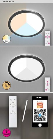 7774 LED Stmívatelné venkovní stropní svítidlo Inverness LED/15W/230V Wi-Fi Tuya 2700-6500K 10