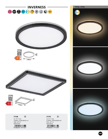7774 LED Stmívatelné venkovní stropní svítidlo Inverness LED/15W/230V Wi-Fi Tuya 2700-6500K 13