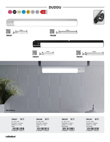 78027 LED Podlinkové svítidlo  se zásuvkou DUDDU LED/17W/230V 4000K IP44 bílá 57 cm 7