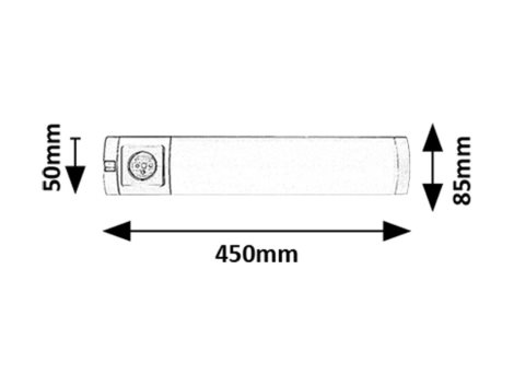 78038 Podlinkové svítidlo se zásuvkou SOFT2E LED 5W 230V 4000K 45 cm IP20 stříbrná 6