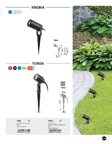 7814 Venkovní svítidlo KROBIA do země GU10 IP65 černá 5