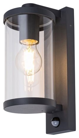 7892 Venkovní nástěnné svítidlo se senzorem SILISTRA 1xE27/60W/230V IP44 2