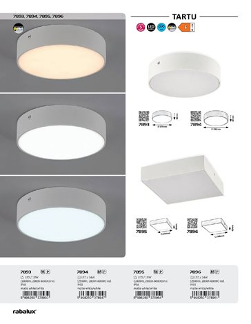7894 LED Stropní svítidlo LED/24W/230V 3000-6000K IP44 bílá 8