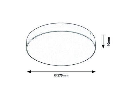 7897 LED venkovní stropnice Tartu 1x18W, 1800lm, 2800-6000K, IP44 4