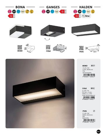 7935 LED Venkovní nástěnné svítidlo HALDEN LED/10W/230V IP65 9