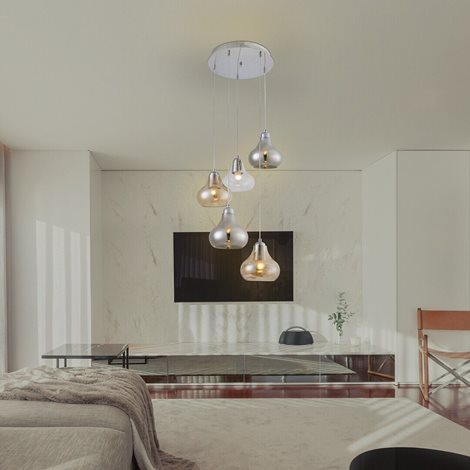 7978 Stropní svítidlo Jezabel E27/5x60W/230V 4